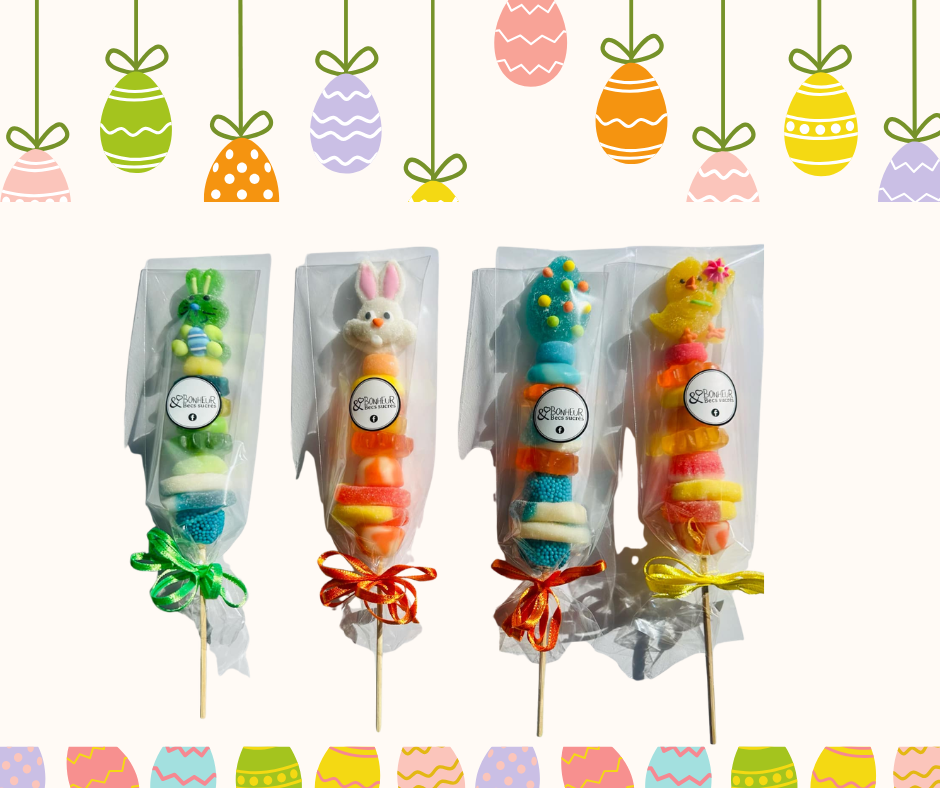 Brochette de bonbons pour Pâques