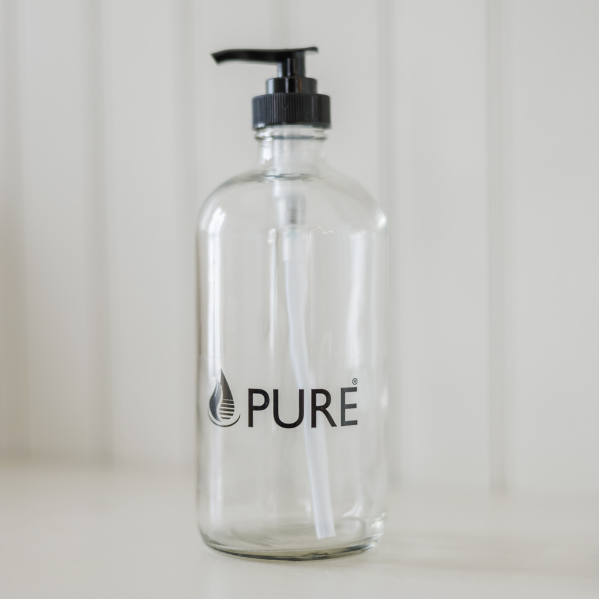 Bouteille de verre - Pompe