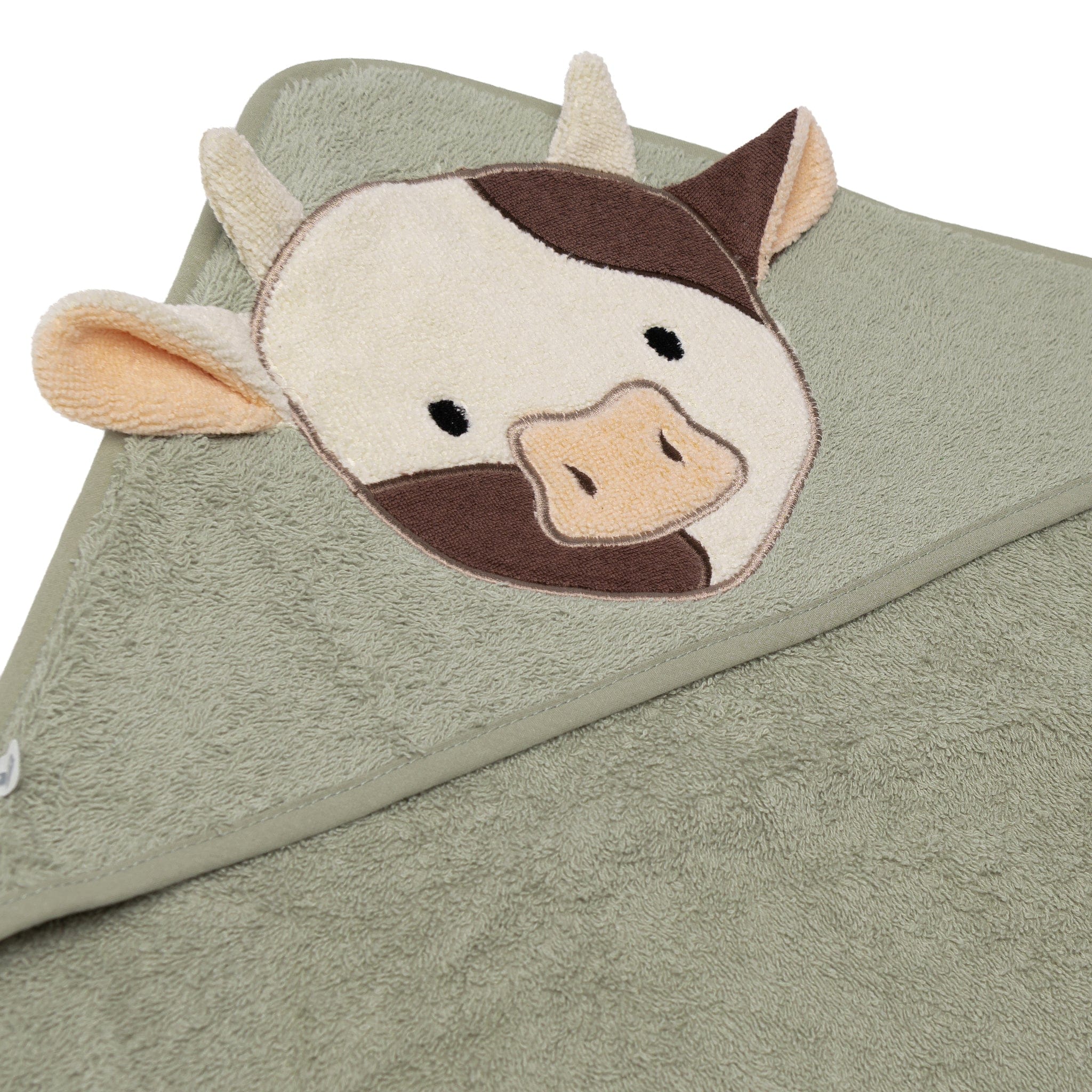 Serviette à capuchon pour bébé - Vache