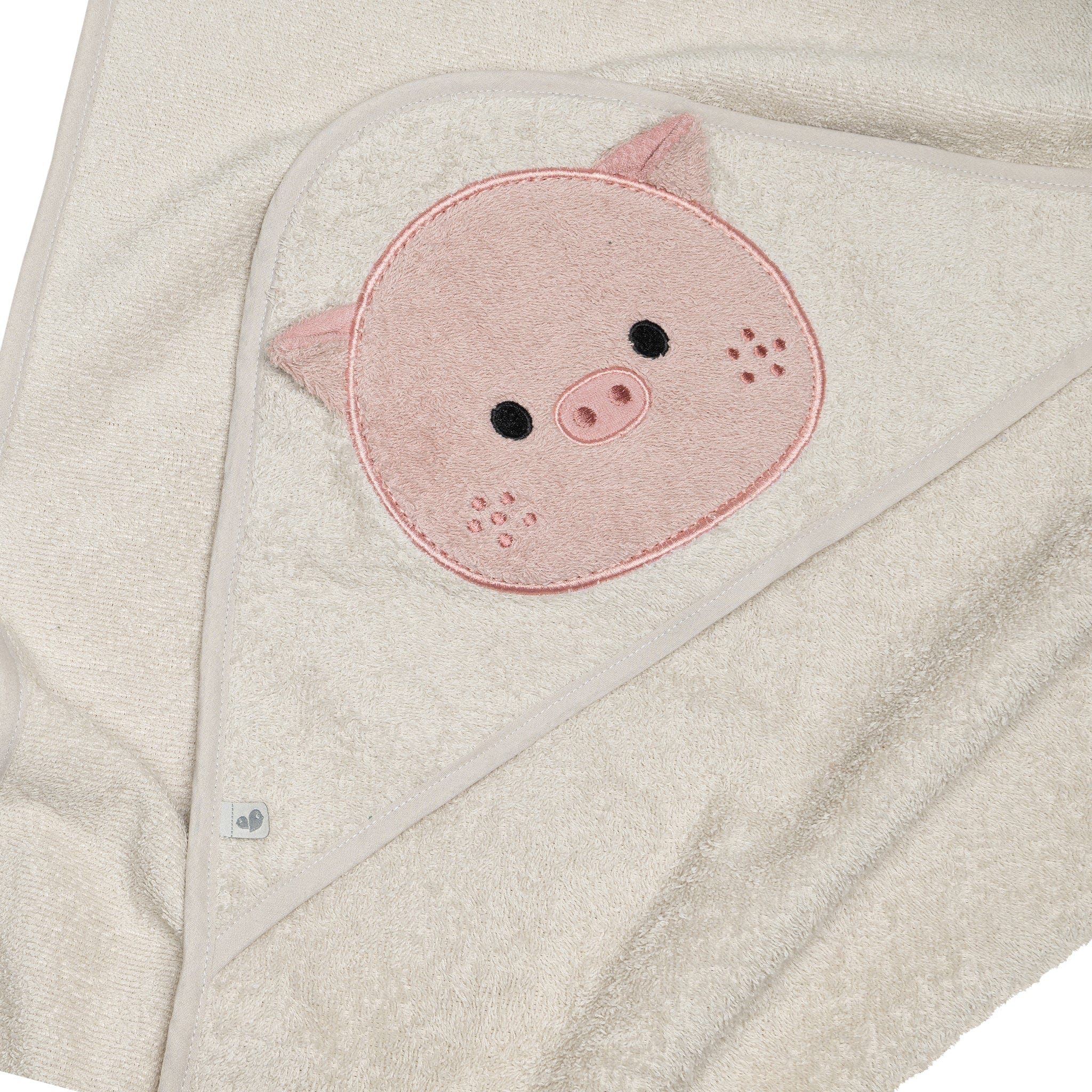 Serviette à capuchon (enfants) - Cochon
