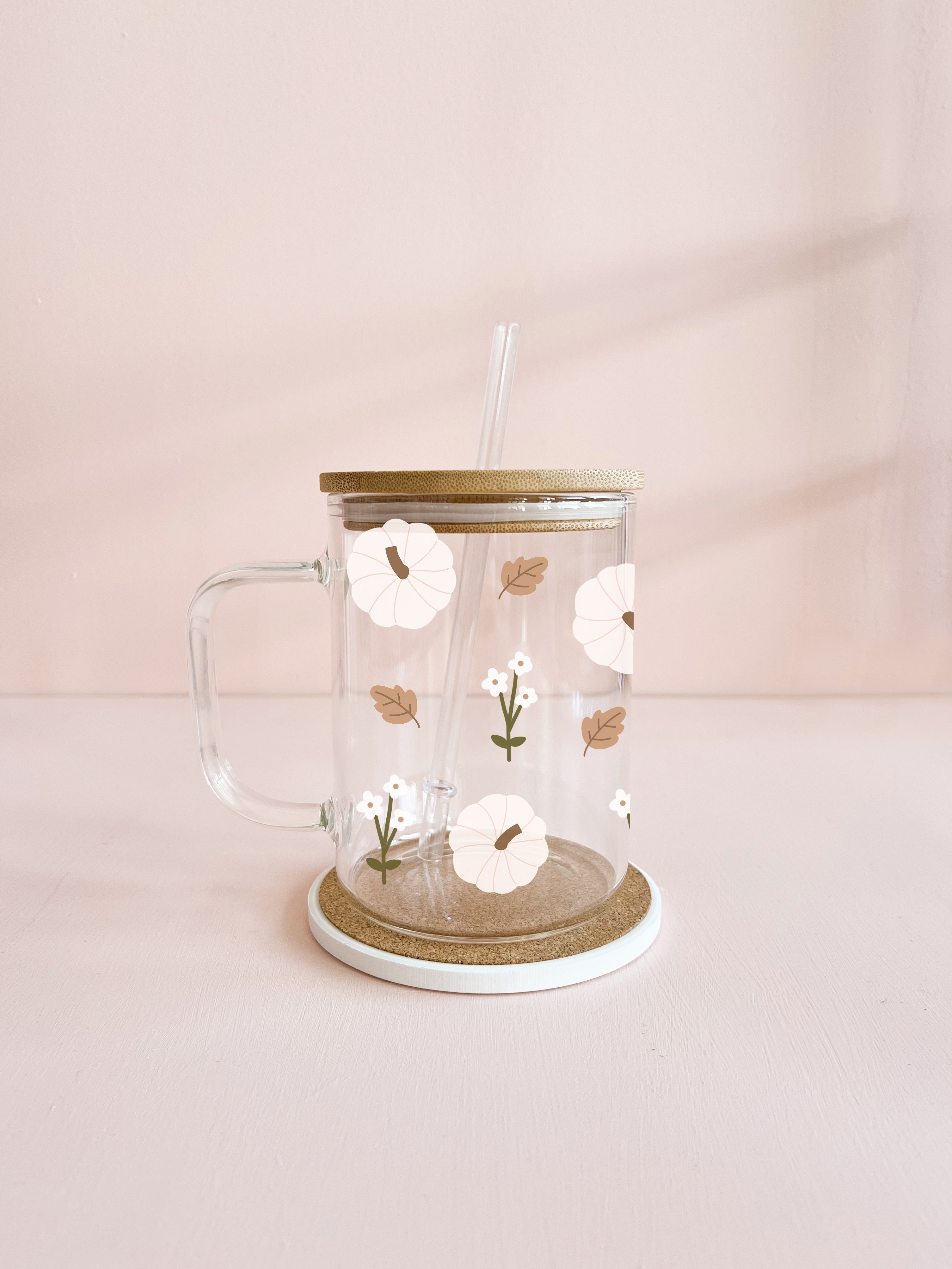 Tasse boho - Citrouilles blanches