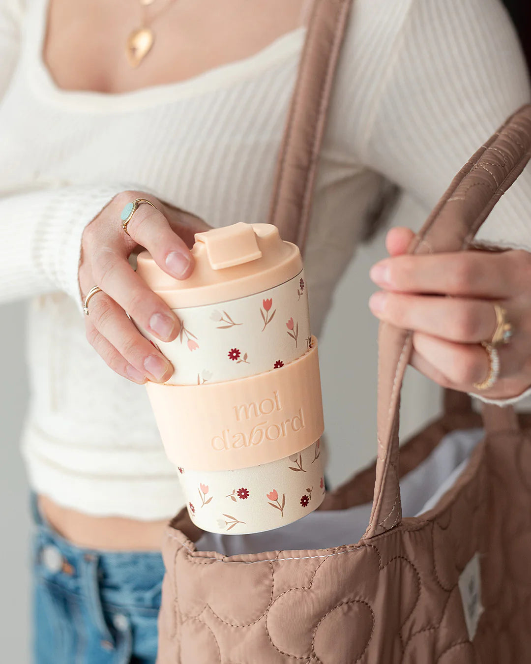 Tasse de voyage isotherme Mélange floral