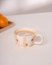 Tasse en céramique - Rayures d'oranges