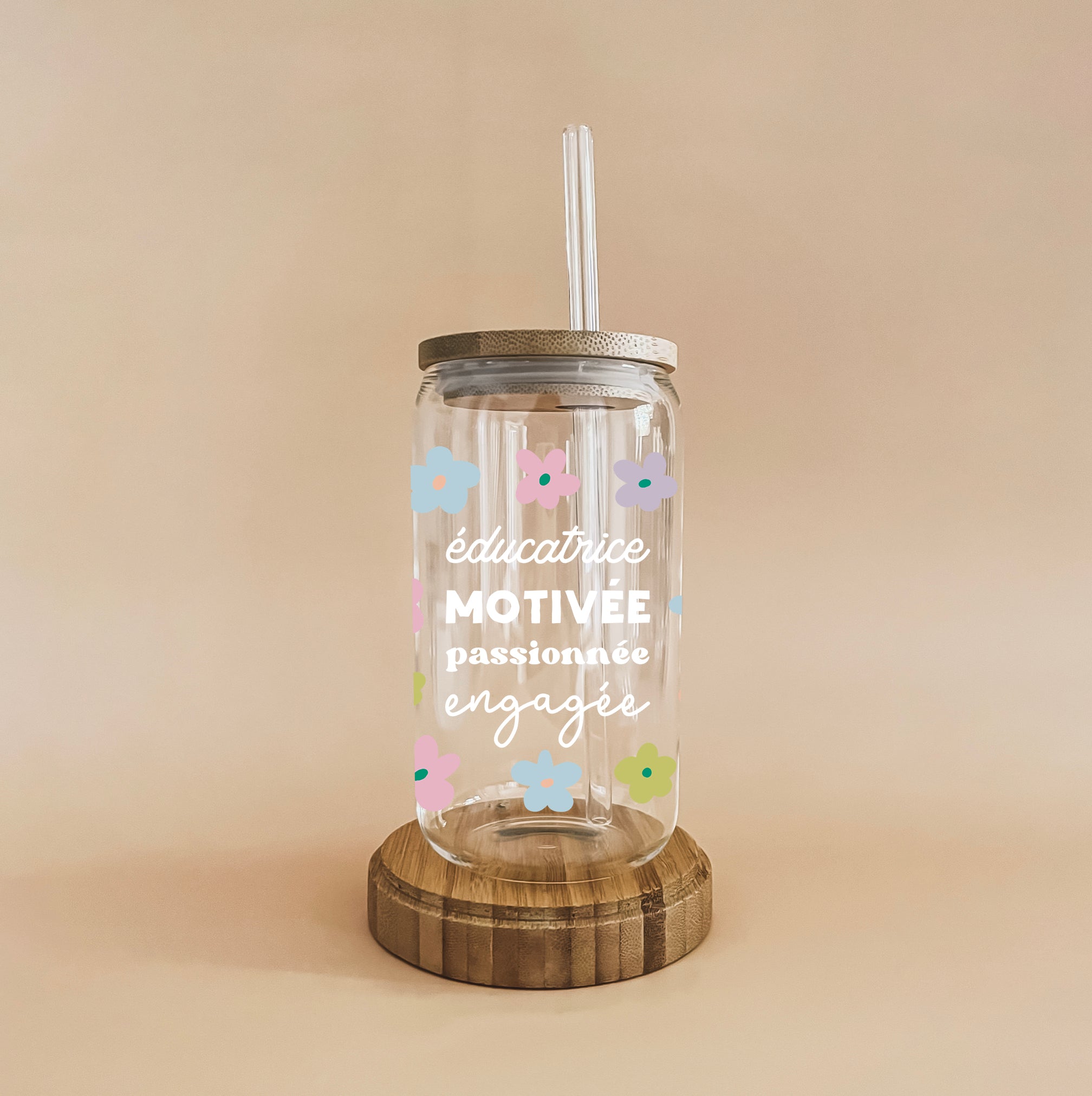 Verre Boho - Éducatrice motivée