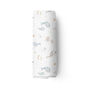 Couverture mousseline de bambou - Vie sous-marine