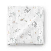 Couverture mousseline de bambou - Vie sous-marine