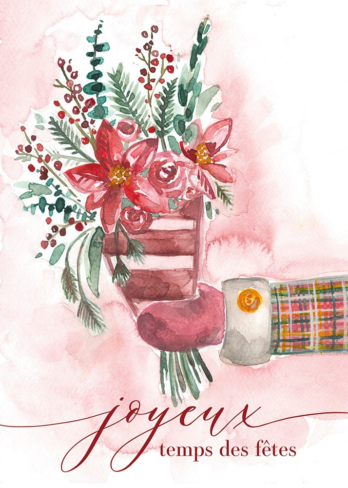 Carte de souhaits - Joyeux temps des fêtes