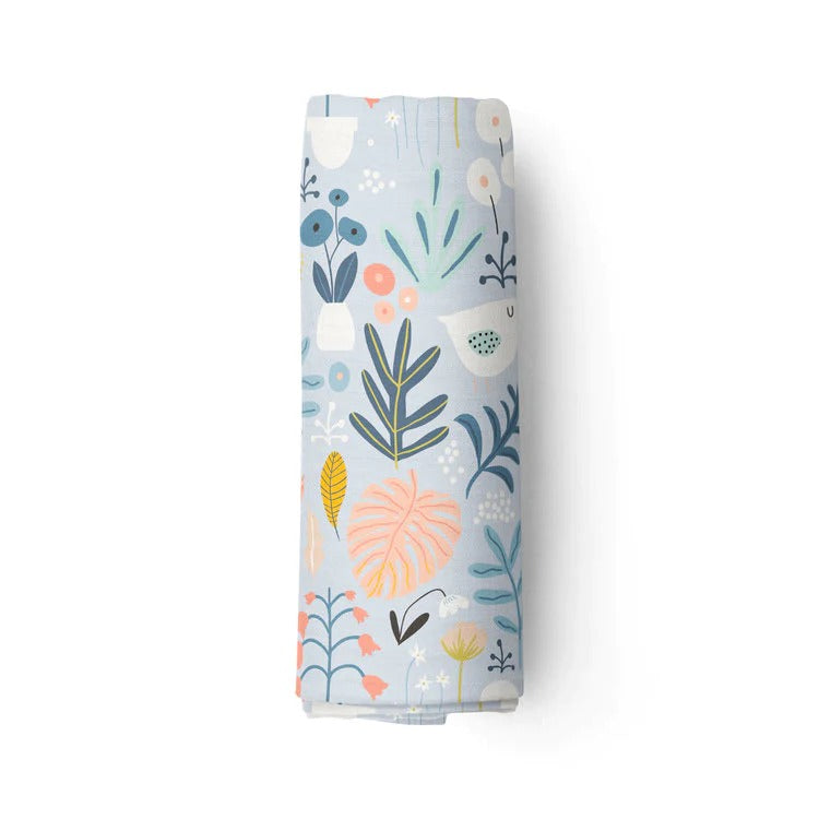 Mousseline de bambou - Jardin fleuri