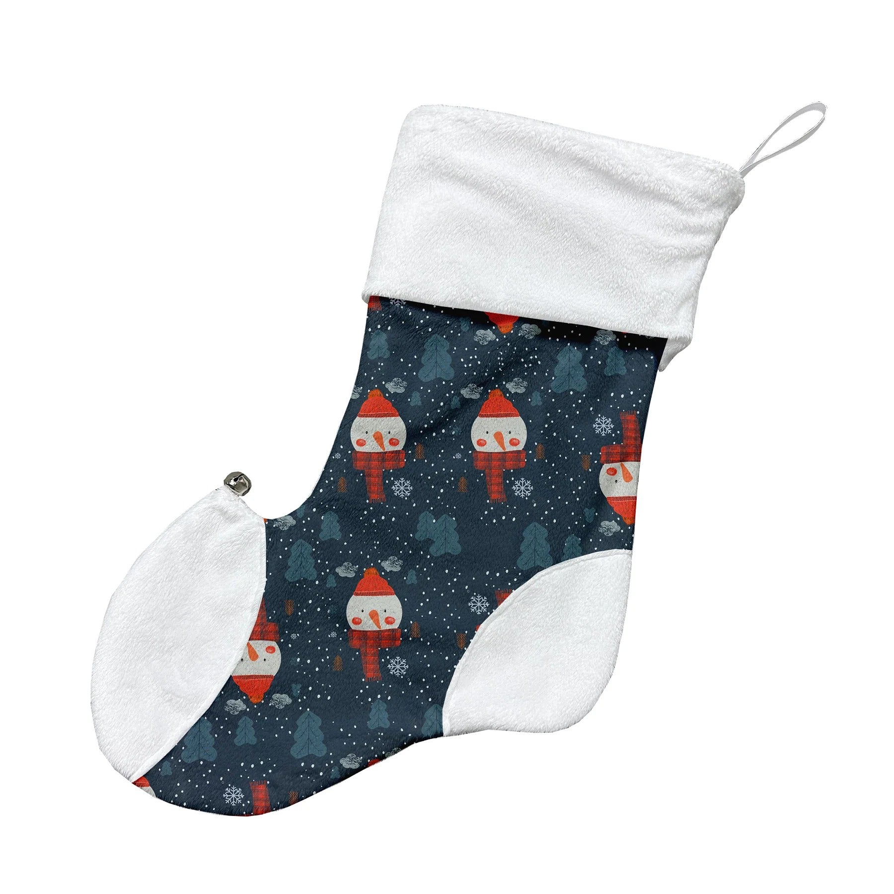 Bas de noël personnalisables - Bonhomme de neige et foulards