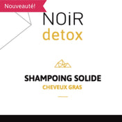 Shampoing solide - Pour cheveux gras noir détox