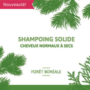 Shampoing solide - Pour cheveux normaux à secs, Forêt boréale