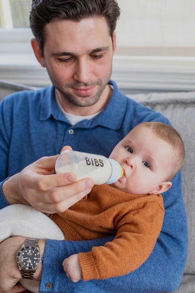 Biberon en verre pour bébé Latex 110 ml - Ivoire