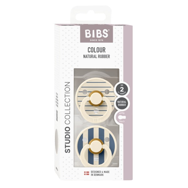 Suce Bibs - Ivoire Acier Bleu Mix