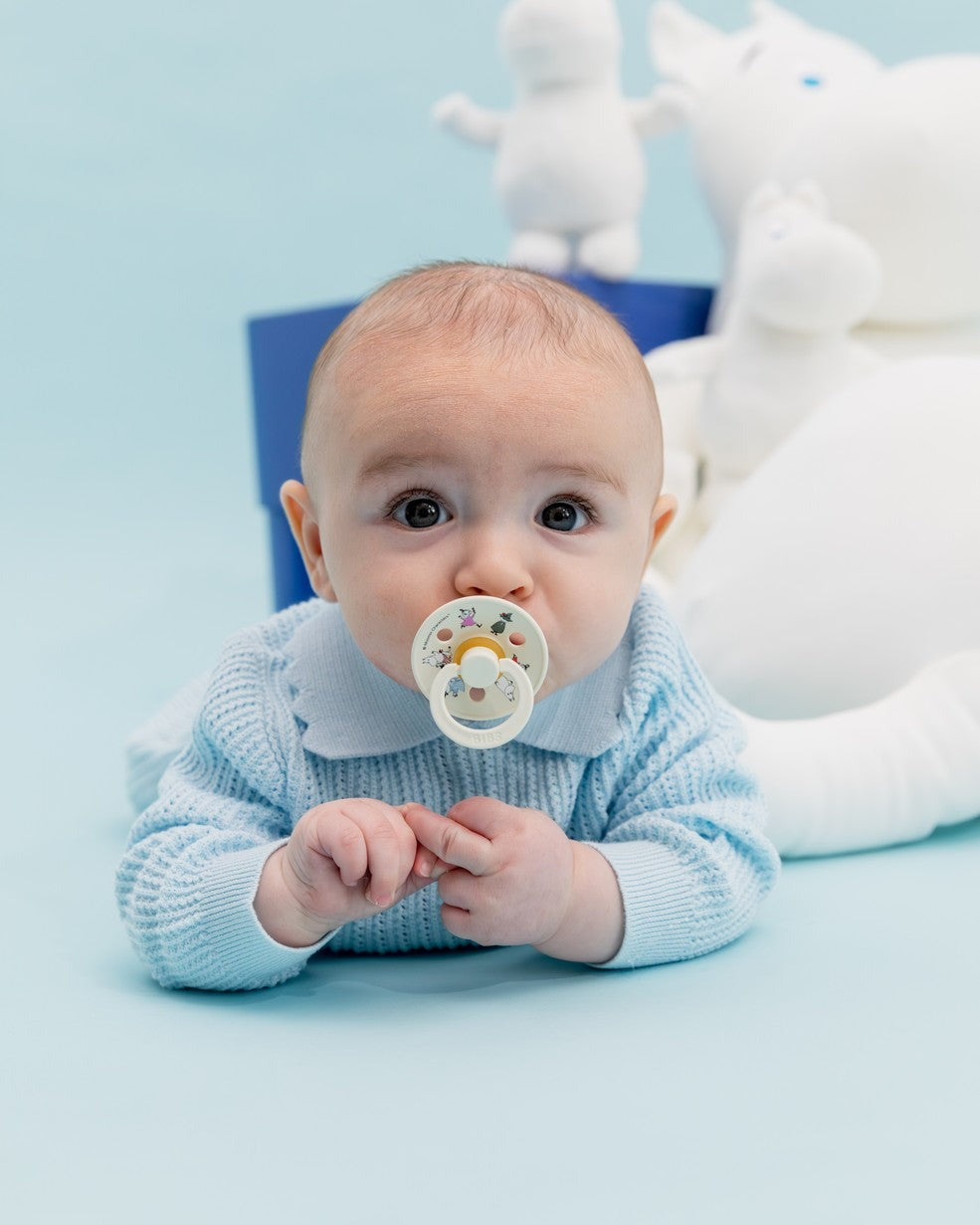 Suces - BIBS x Moomin en latex couleur ivoire
