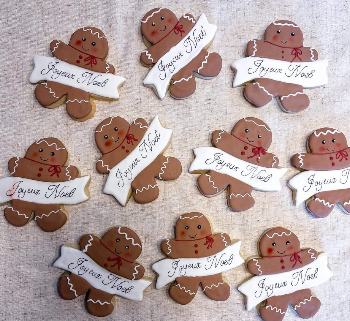 PRÉ-COMMANDE Biscuit Noël 2025 - Bonhomme pain d'épice Joyeux Noël