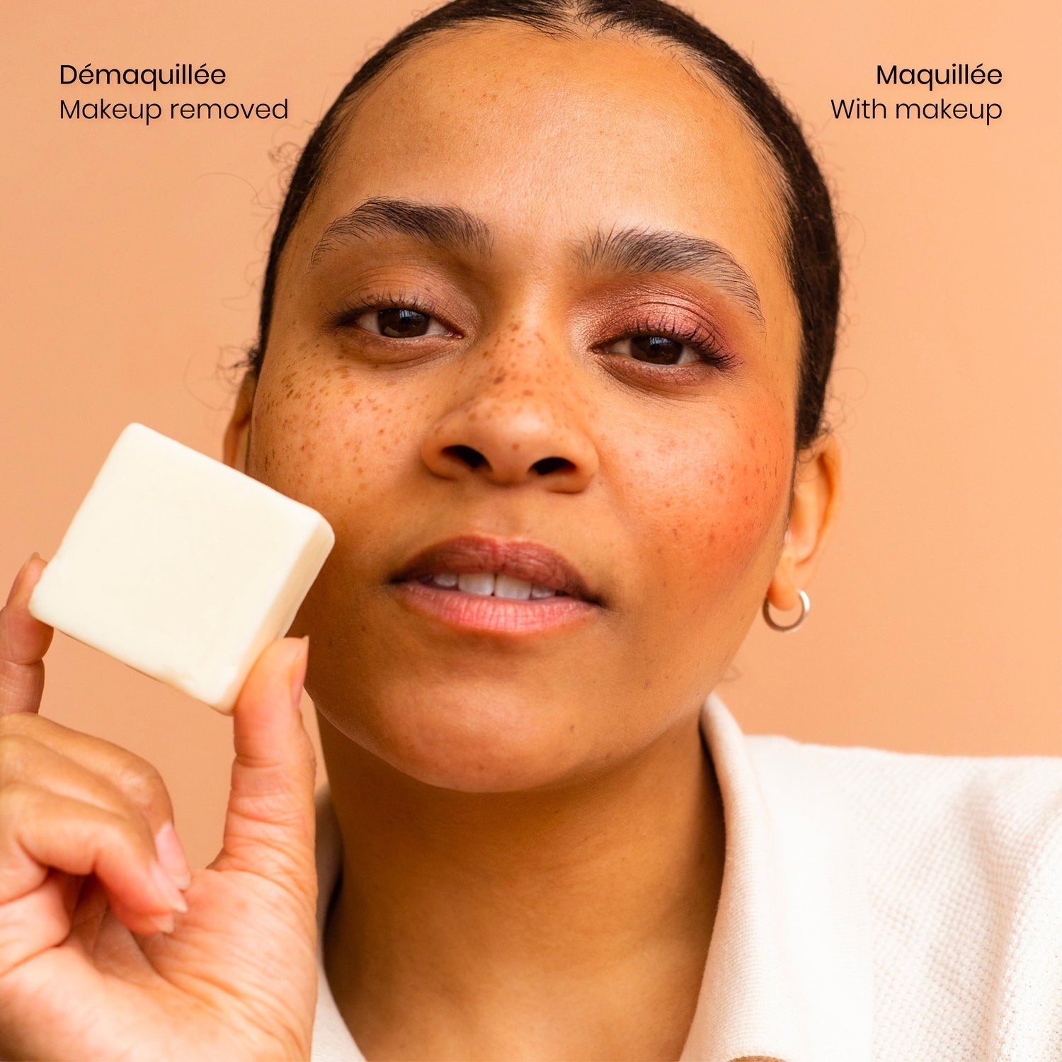 Barre démaquillante avec squalane et vitamine E