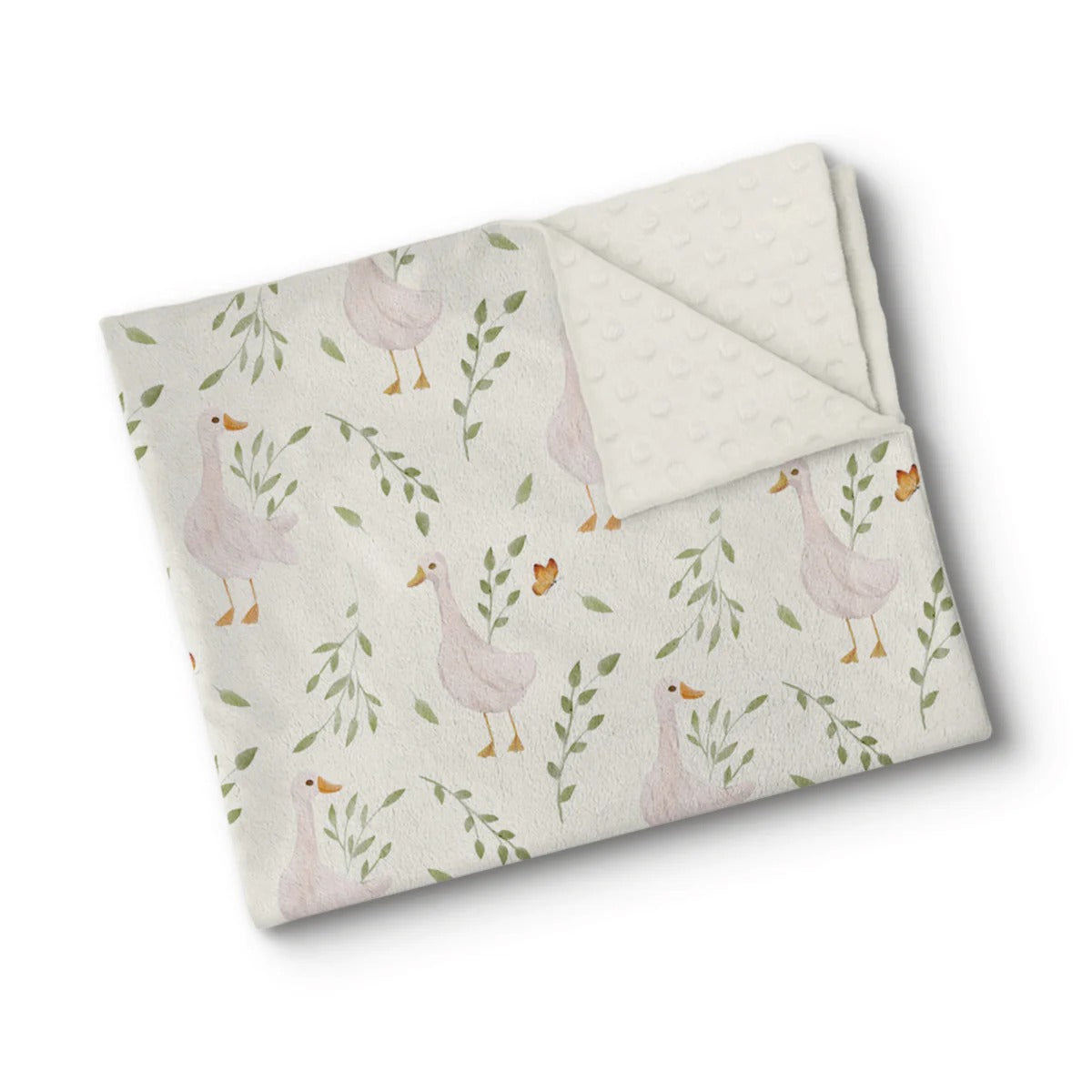 Couverture en minky -  Blanc duvet