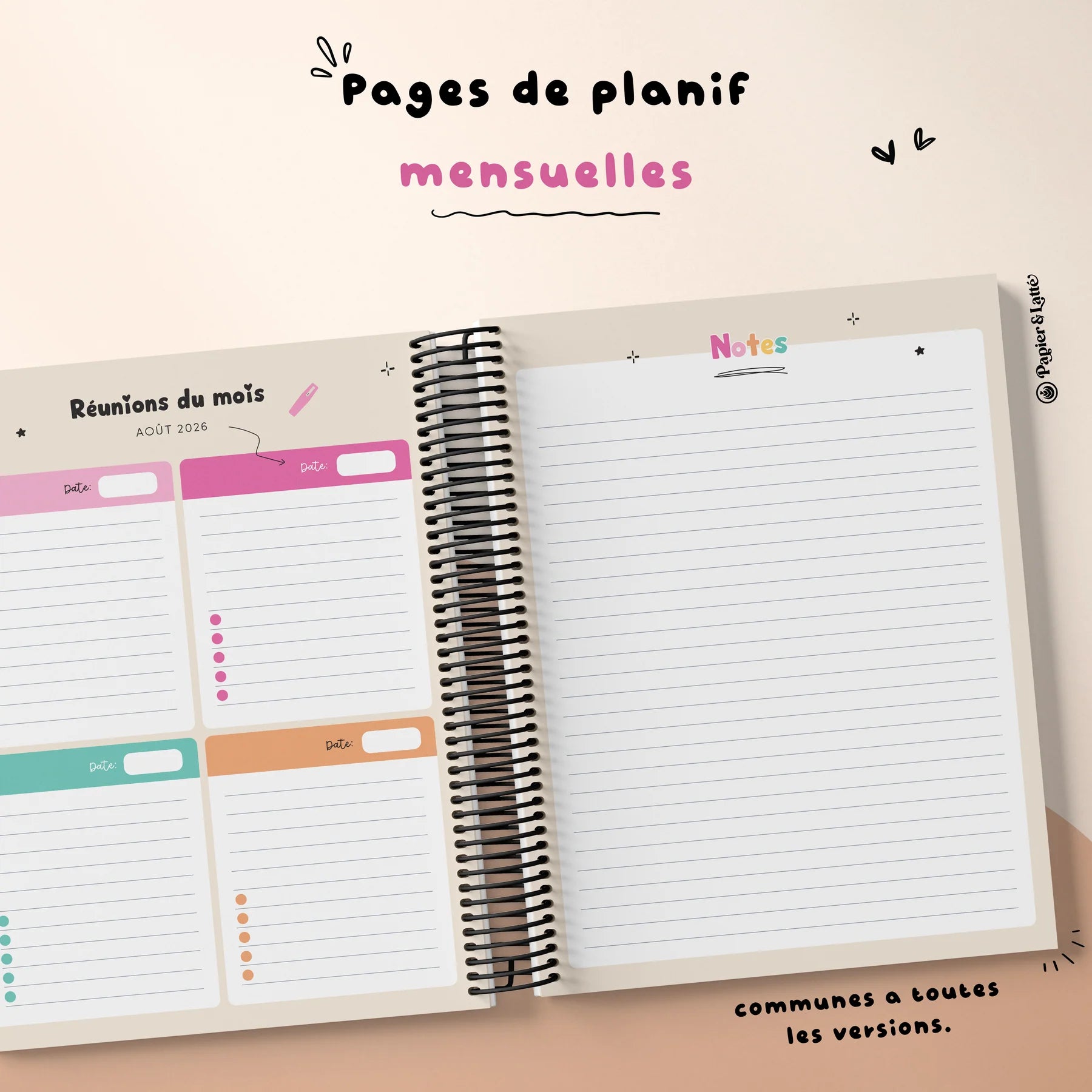 Planificateur pour enseignant 2026-2027 ( 4 périodes 2 Am- 2 Pm)