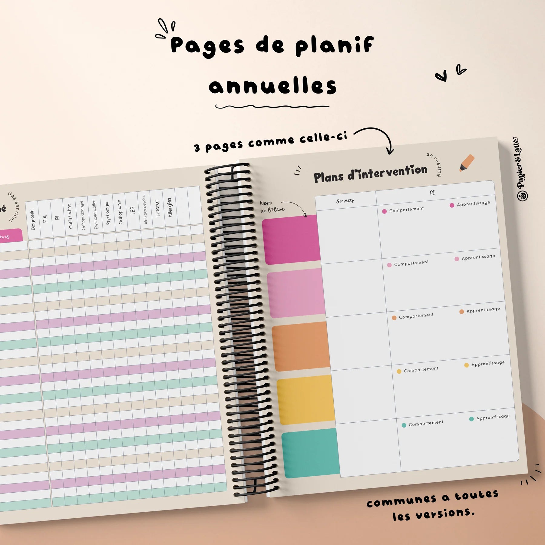 Planificateur pour enseignant 2026-2027 ( 4 périodes 2 Am- 2 Pm)