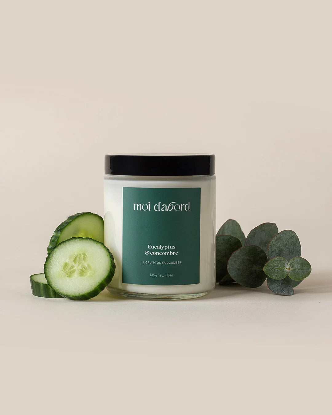 Bougie de soja - Eucalyptus & concombre