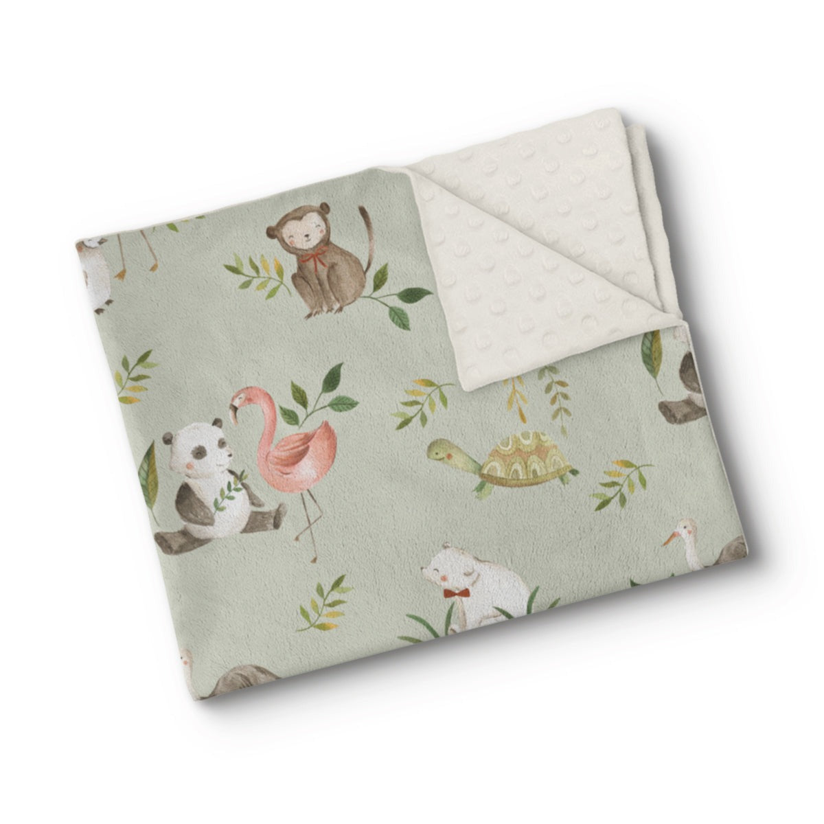 Couverture en minky - Dans la brousse