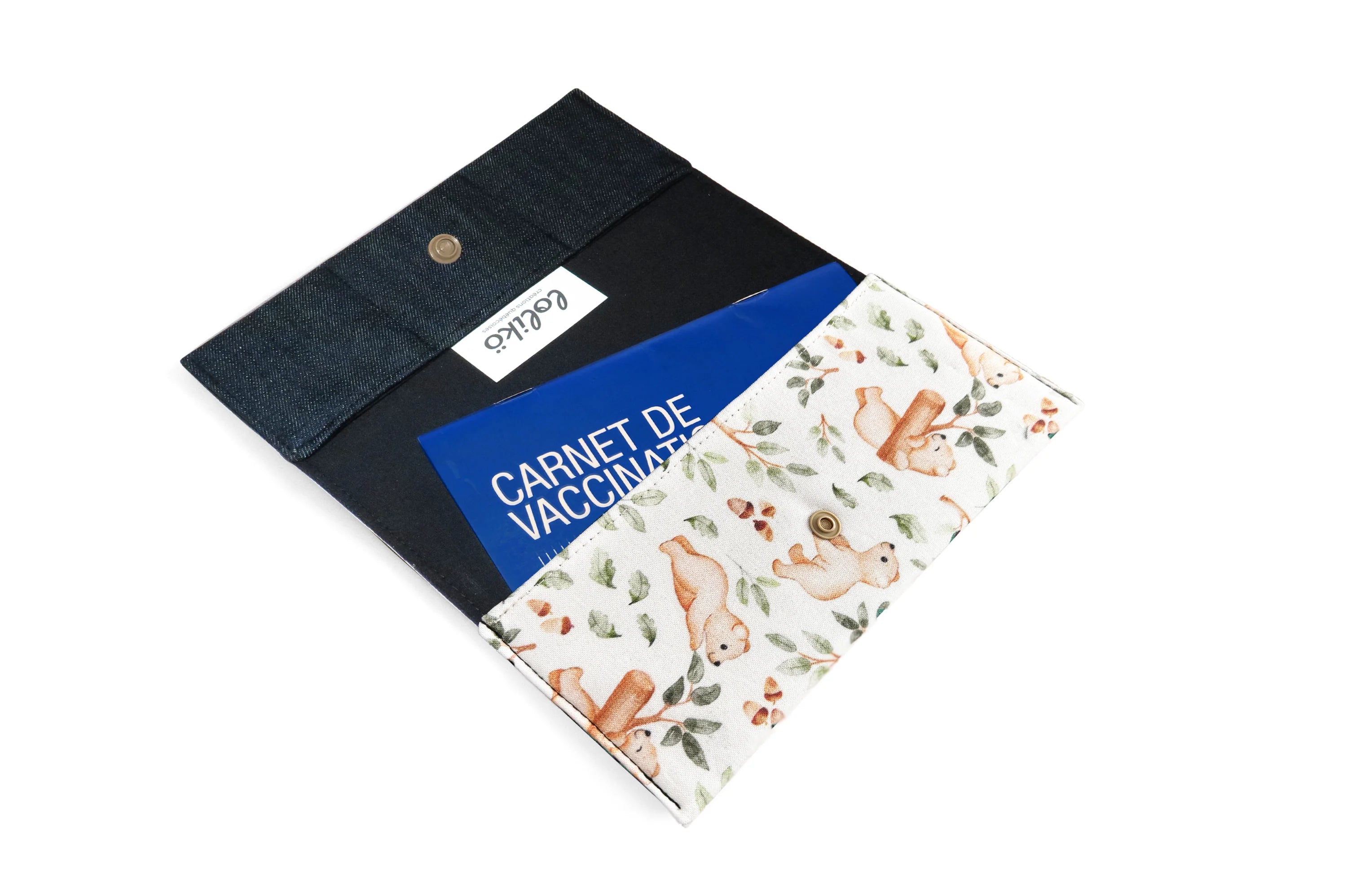 Protège carnet santé personnalisable -  Bébé ours