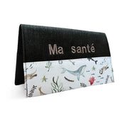 Protège-carnet de santé Océan personnalisable