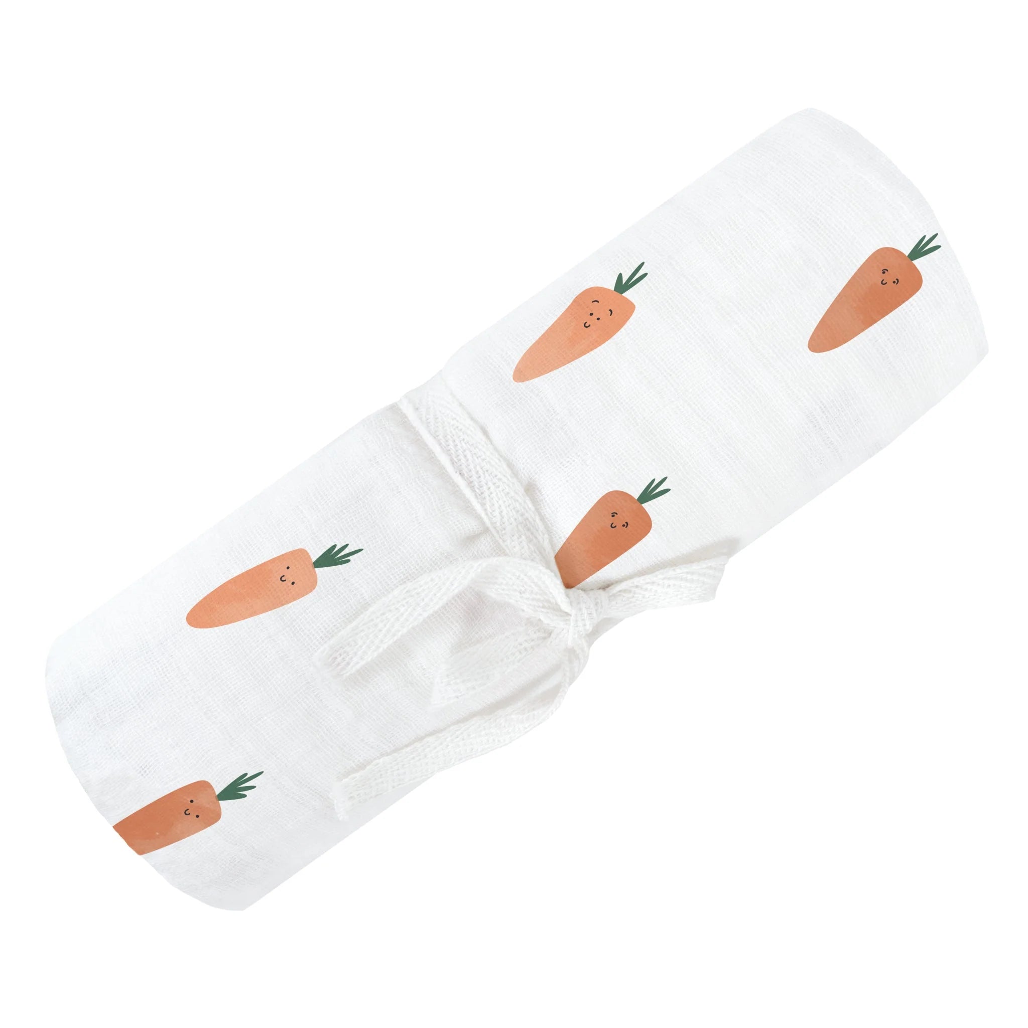 Couverture mousseline de coton - Carotte