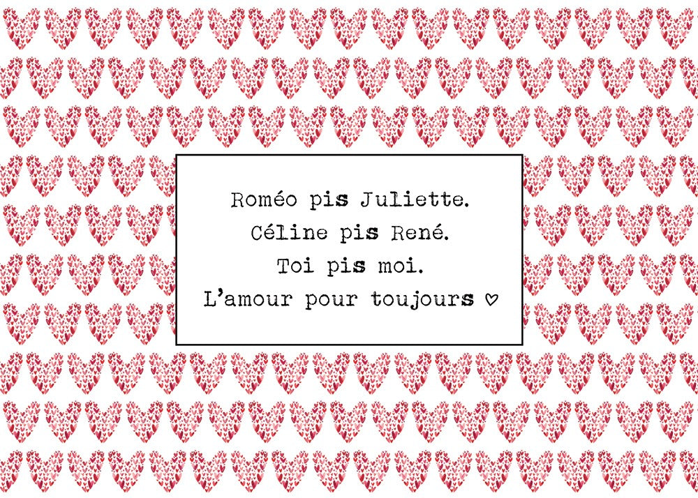 Carte de souhaits - Roméo pis Juliette