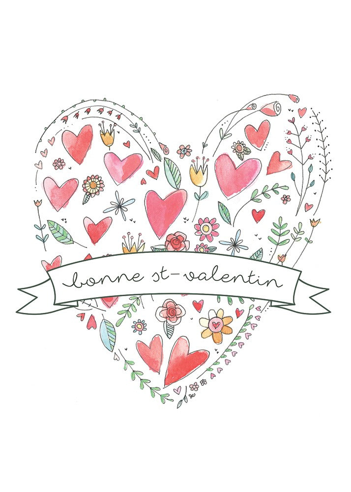 Carte de souhaits - Bonne St-valentin