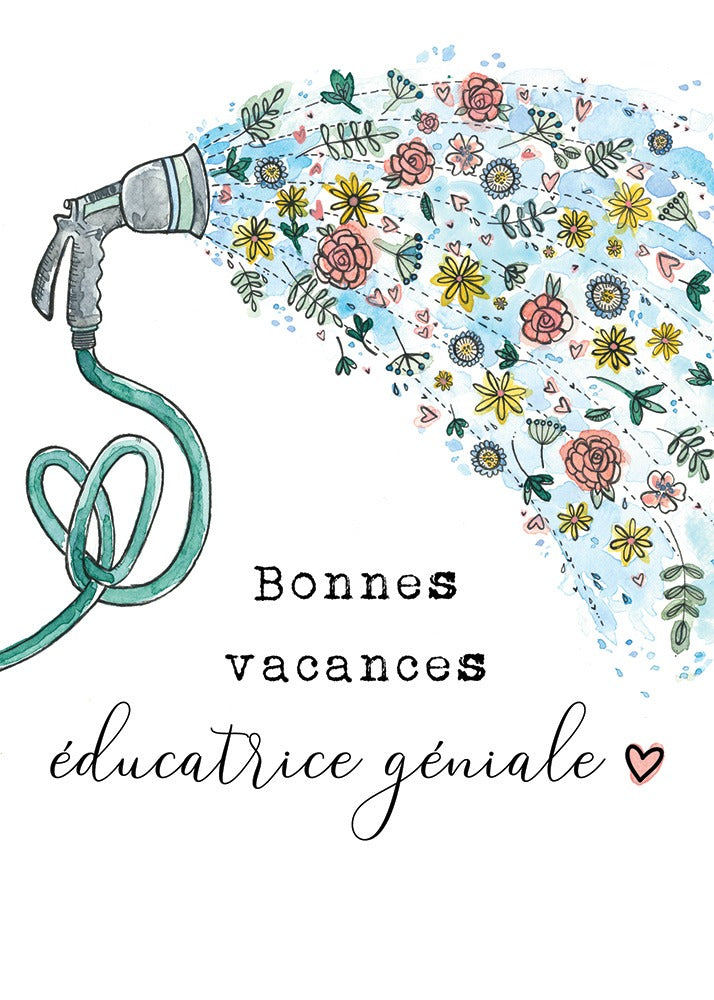 Carte de souhaits – Éducatrice géniale!