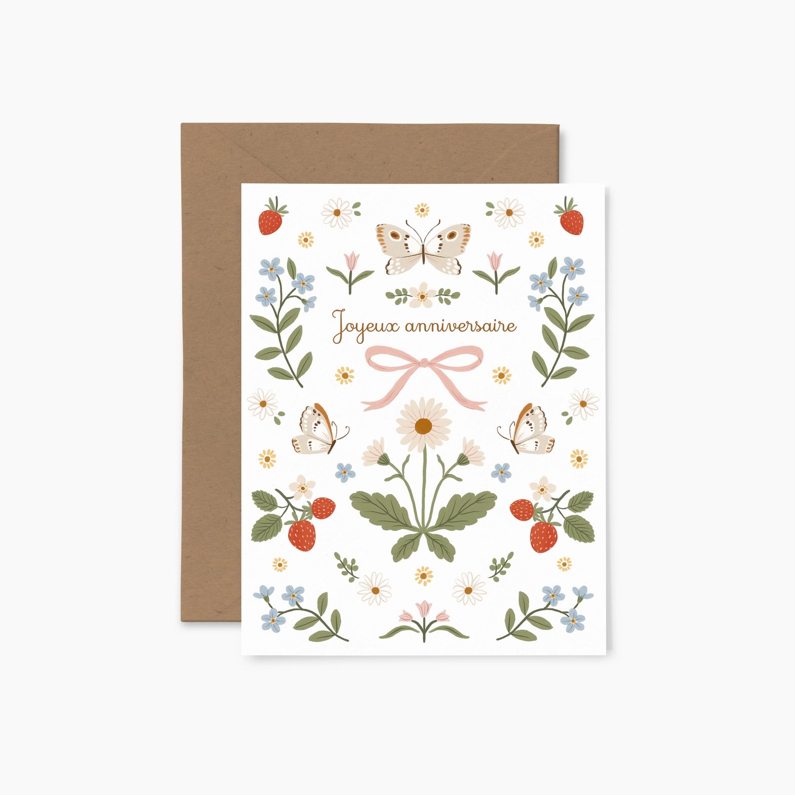 Carte de voeux - Coquette "Joyeux anniversaire"