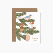 Carte de voeux - Ornements "Joyeux Noël"