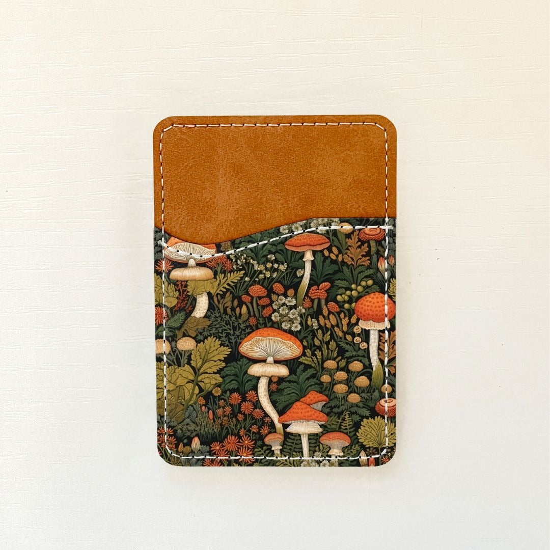 Porte-cartes en cuir à motif