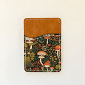 Porte-cartes en cuir à motif
