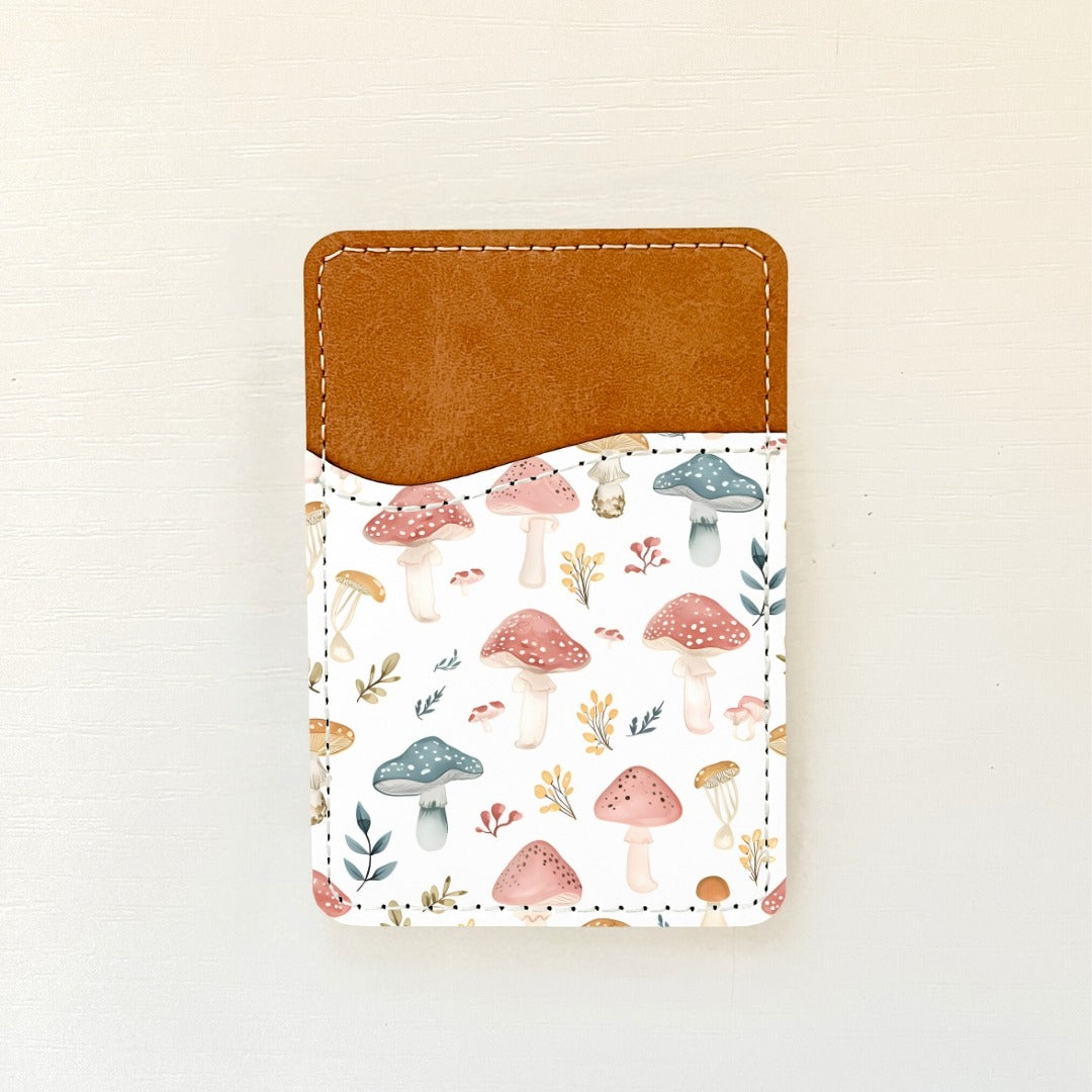 Porte-cartes en cuir à motif