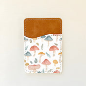 Porte-cartes en cuir à motif