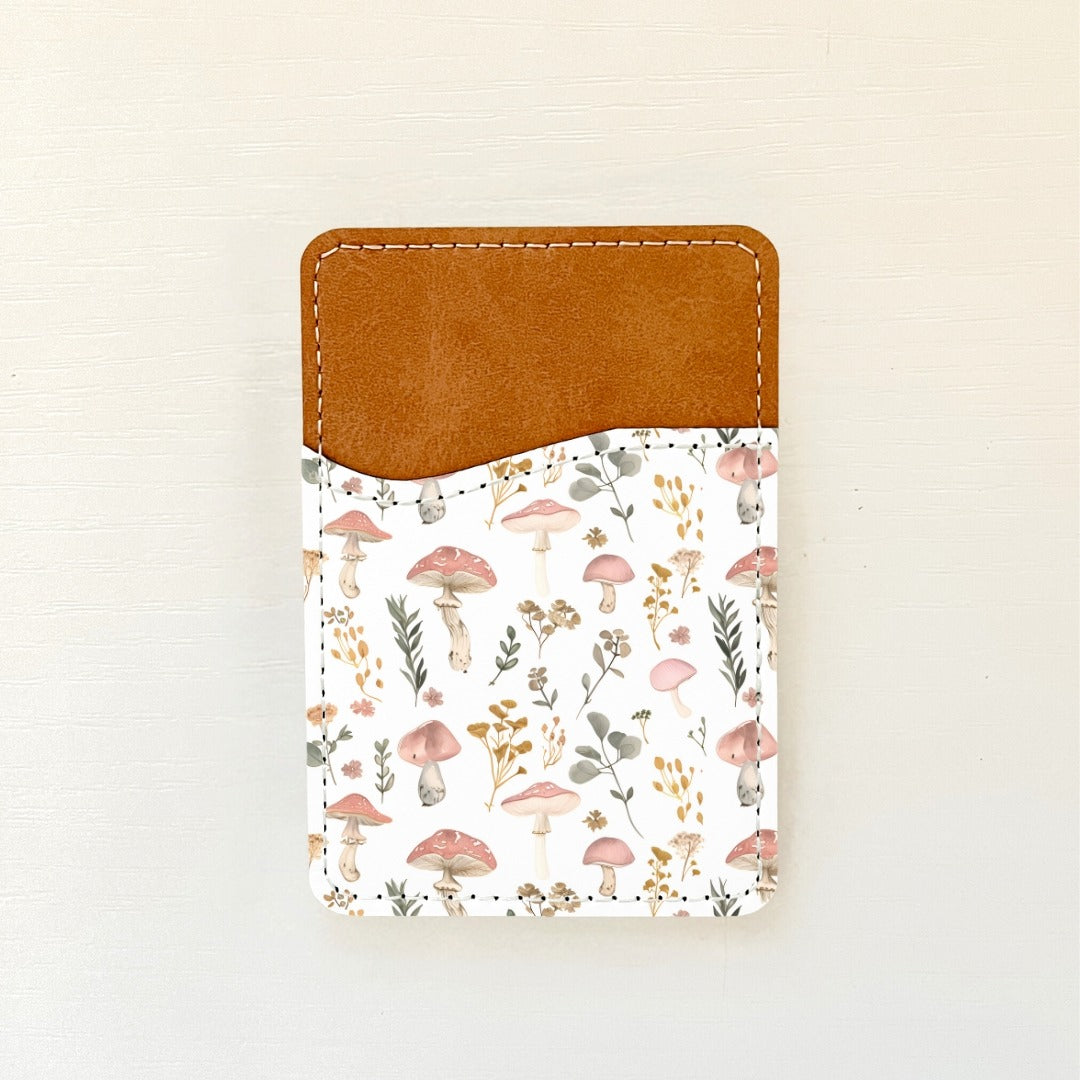 Porte-cartes en cuir à motif