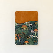 Porte-cartes en cuir à motif