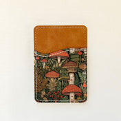 Porte-cartes en cuir à motif
