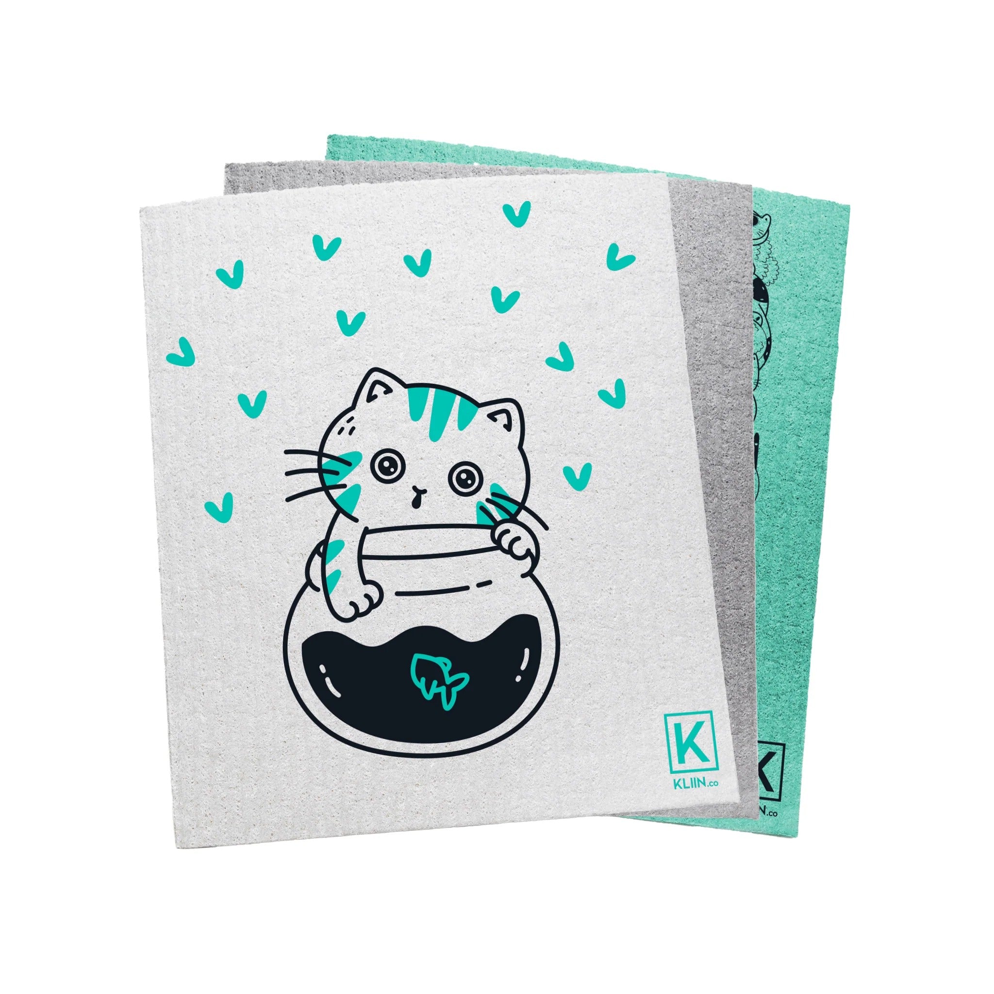 Combo petit -Chats aqua