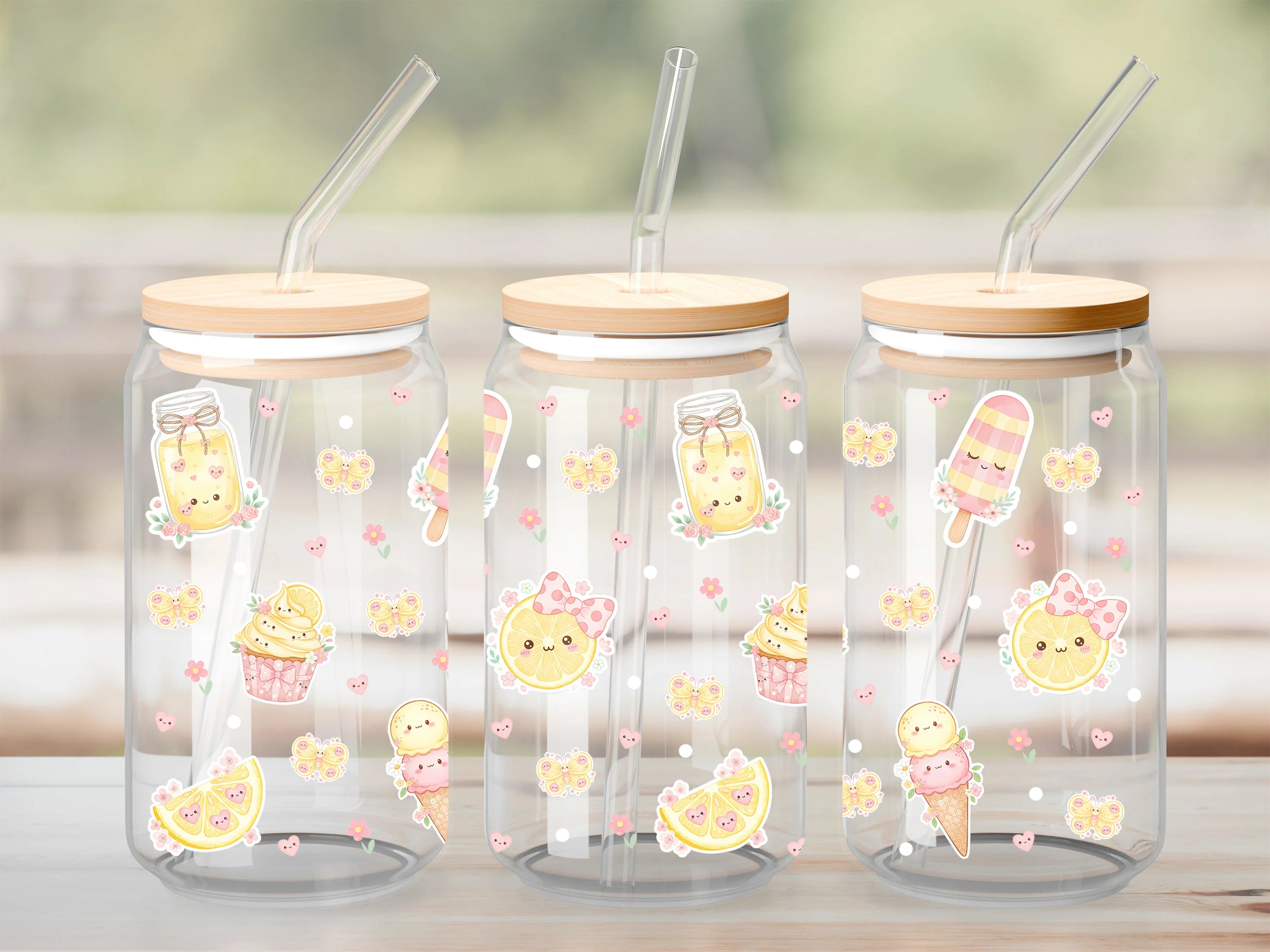 Verre à paille – Citron Girly