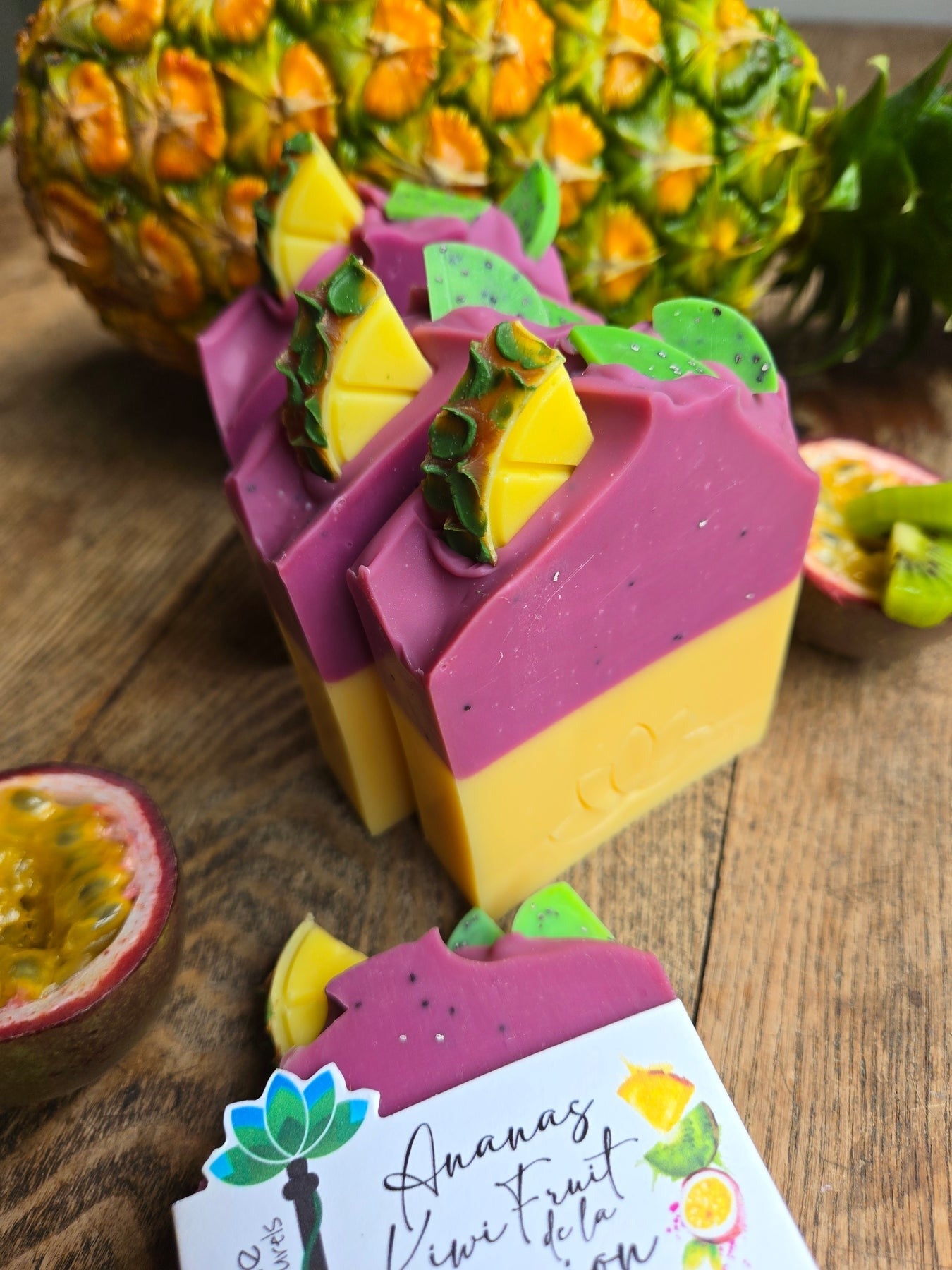 Savon - Ananas, kiwi, fruit de la passion