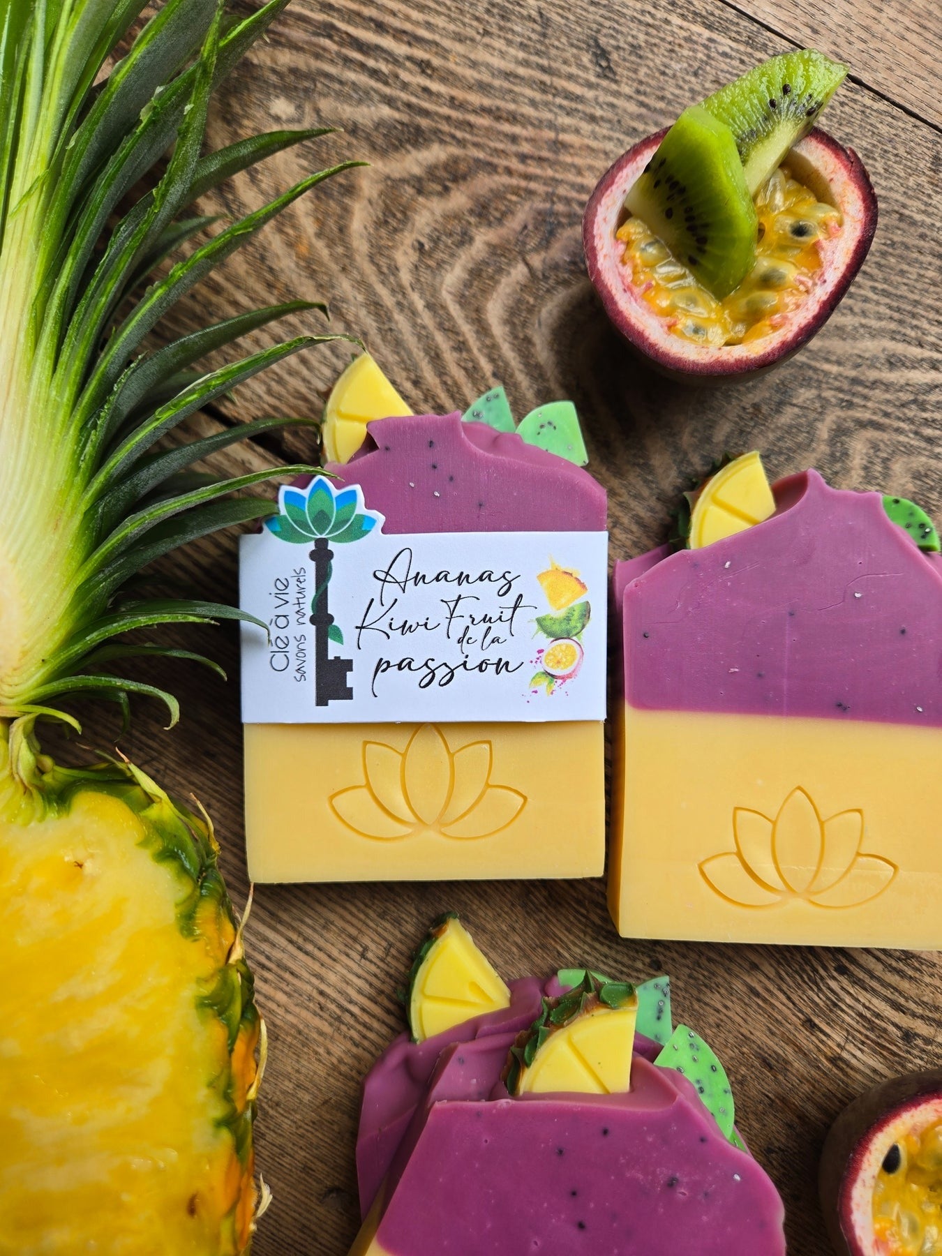 Savon - Ananas, kiwi, fruit de la passion