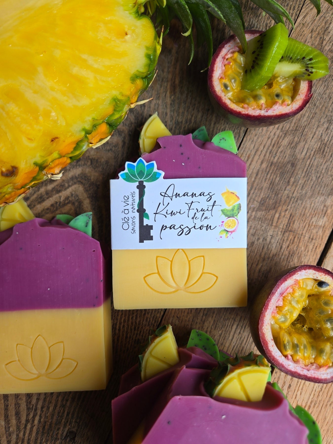 Savon - Ananas, kiwi, fruit de la passion