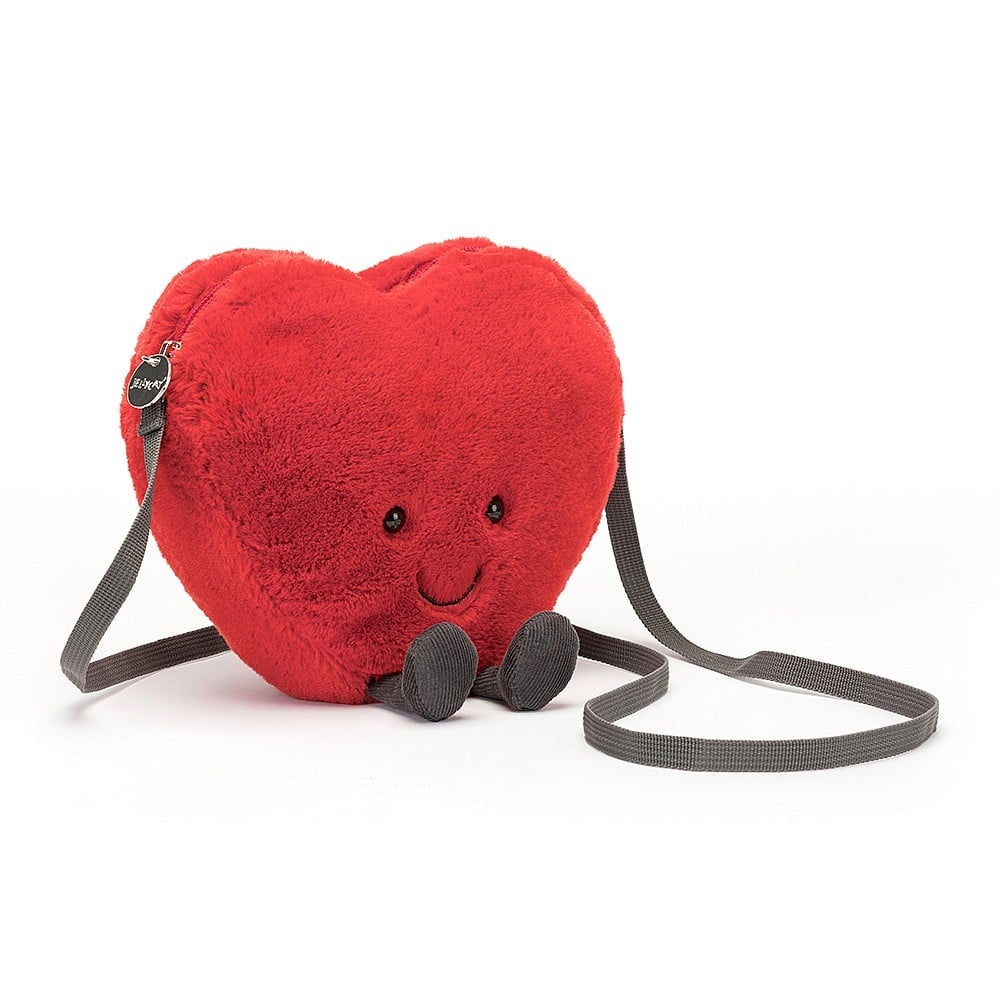 Sac à mains peluche - Coeur