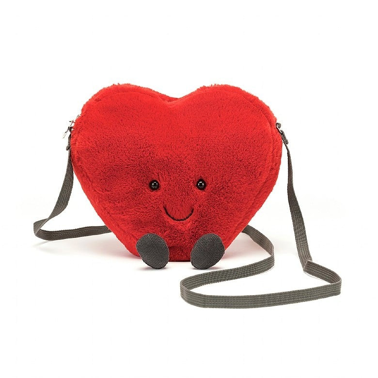 Sac à mains peluche - Coeur