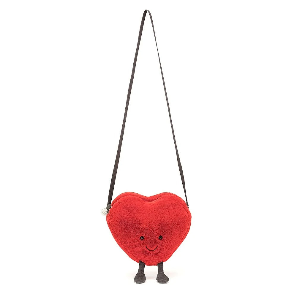 Sac à mains peluche - Coeur
