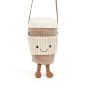 Peluche - Sac à mains café à emporter