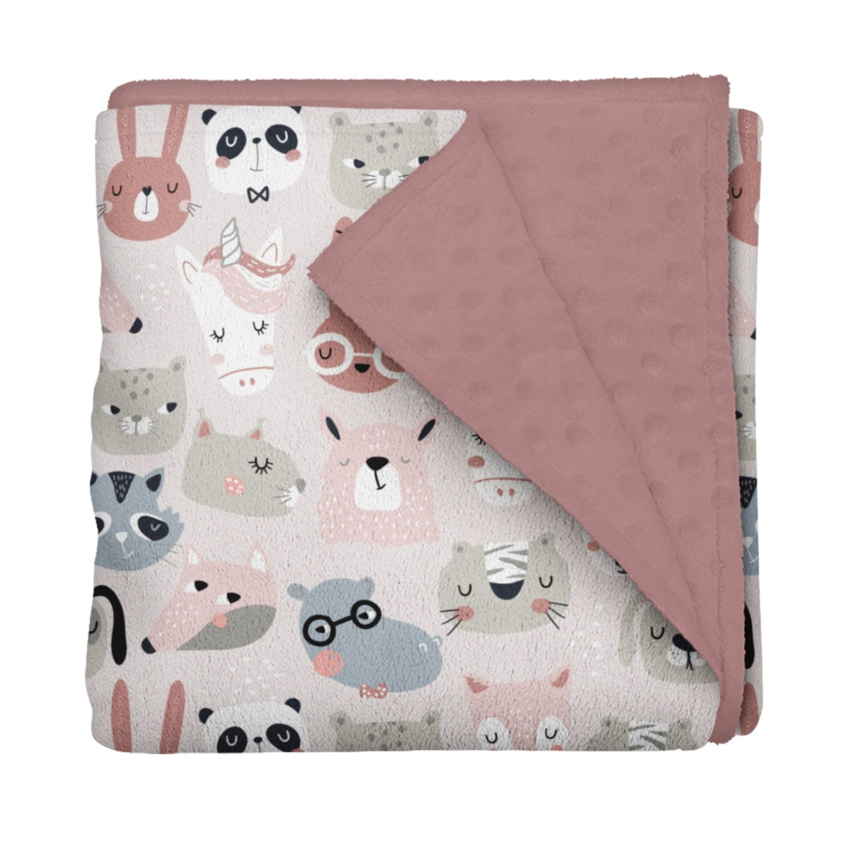 Couverture en minky - Copines sympas